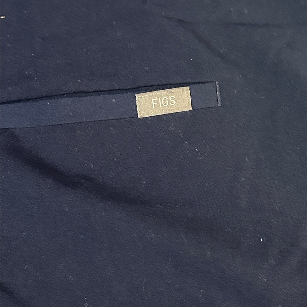 FIGS Deep Blue V-Neck Scrub Top - Picture 2 of 5